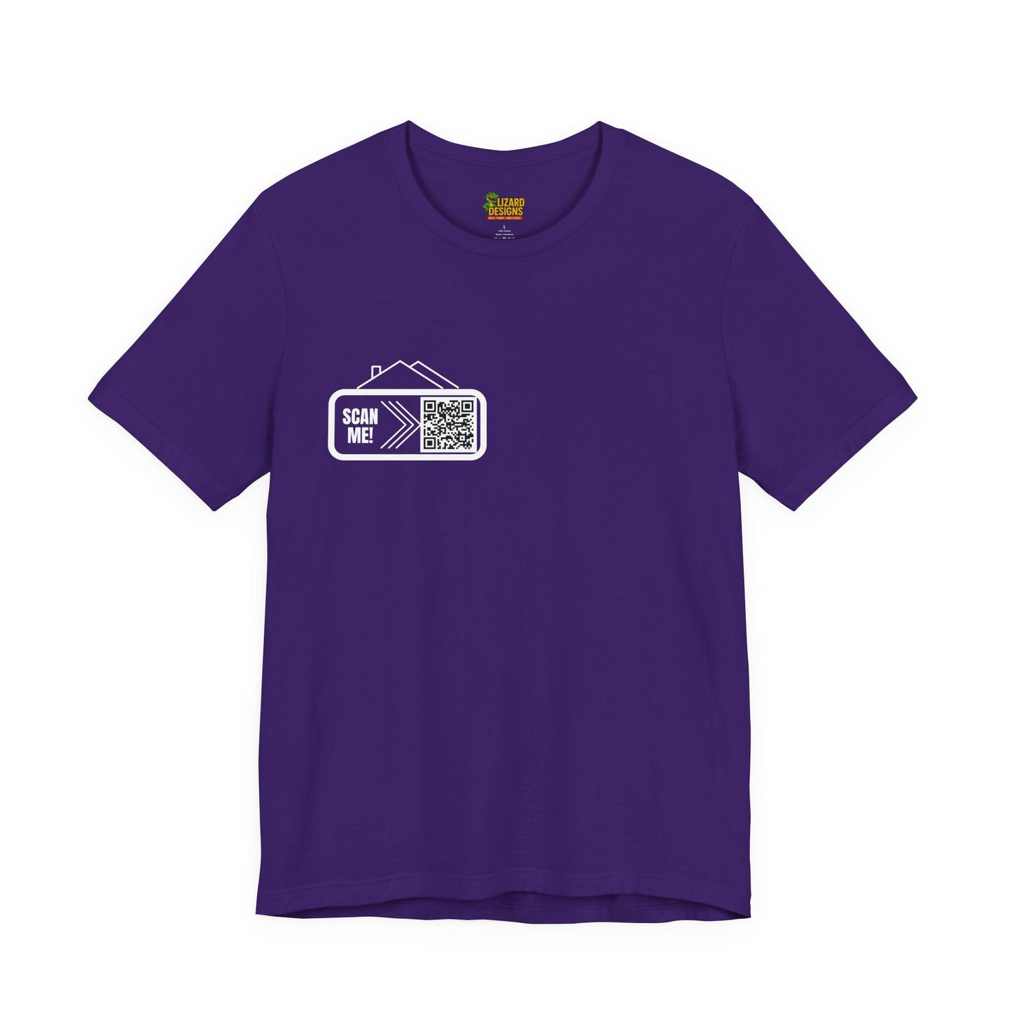 Follow Me to Your New Home – Custom QR Code Real Estate Shirt – Team Purple T-Shirt for affordable clothing (35 view)