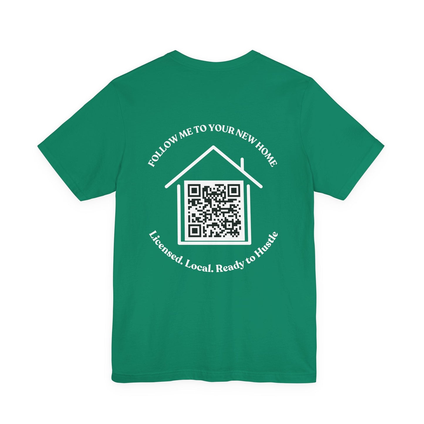 Follow Me to Your New Home – Custom QR Code Real Estate Shirt – Kelly T-Shirt for affordable clothing (20 view)