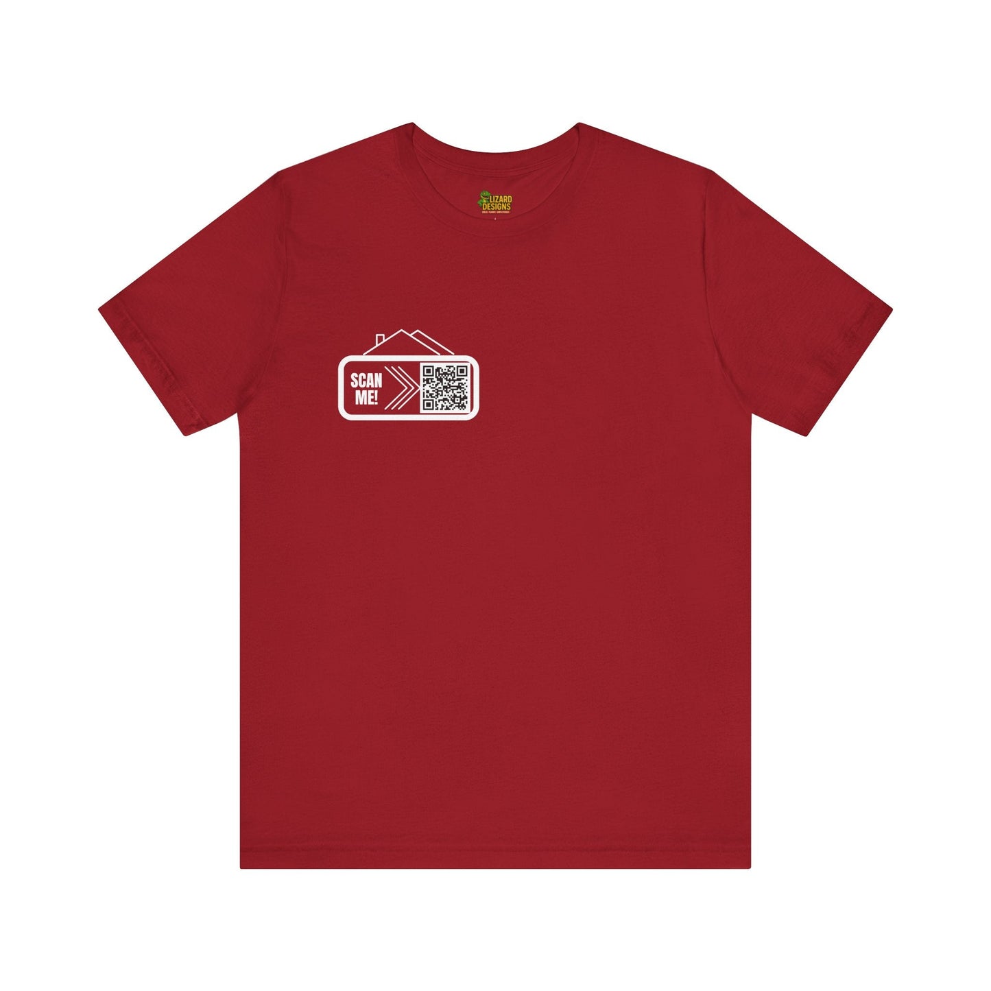 Follow Me to Your New Home – Custom QR Code Real Estate Shirt – Canvas Red T-Shirt for affordable clothing (49 view)