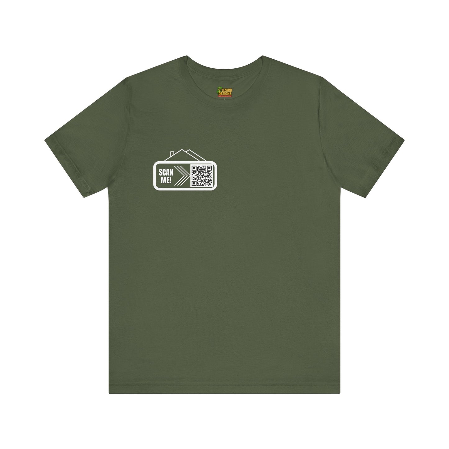 Follow Me to Your New Home – Custom QR Code Real Estate Shirt – Military Green T-Shirt for affordable clothing (13 view)