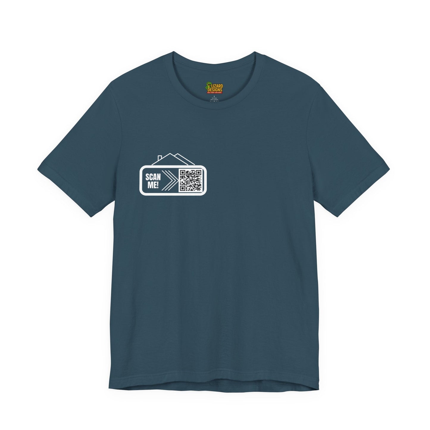 Follow Me to Your New Home – Custom QR Code Real Estate Shirt – Deep Teal T-Shirt for affordable clothing (27 view)