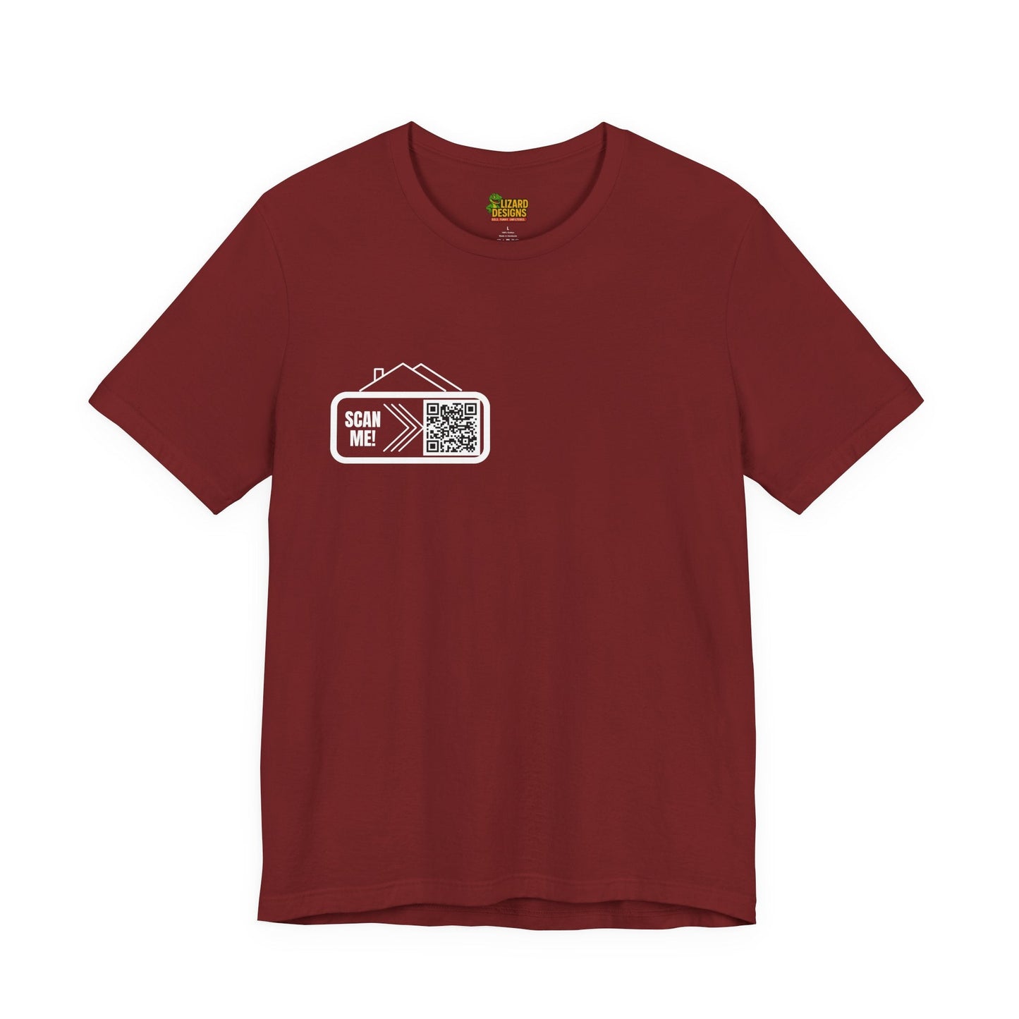 Follow Me to Your New Home – Custom QR Code Real Estate Shirt – Cardinal T-Shirt for affordable clothing (47 view)