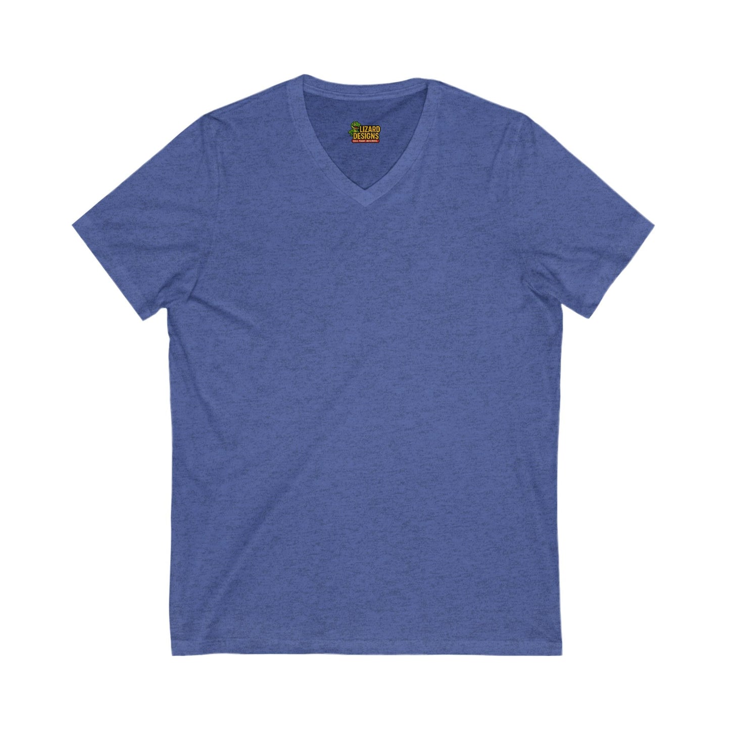 Follow Me to Your New Home V - Neck– Custom QR Code Real Estate Tee – Heather True Royal T-Shirt for Casual Shirt (6 view)
