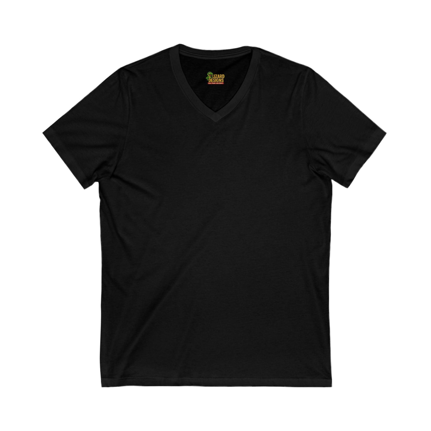 Follow Me to Your New Home V - Neck– Custom QR Code Real Estate Tee – Black T-Shirt for Casual Shirt (2 view)