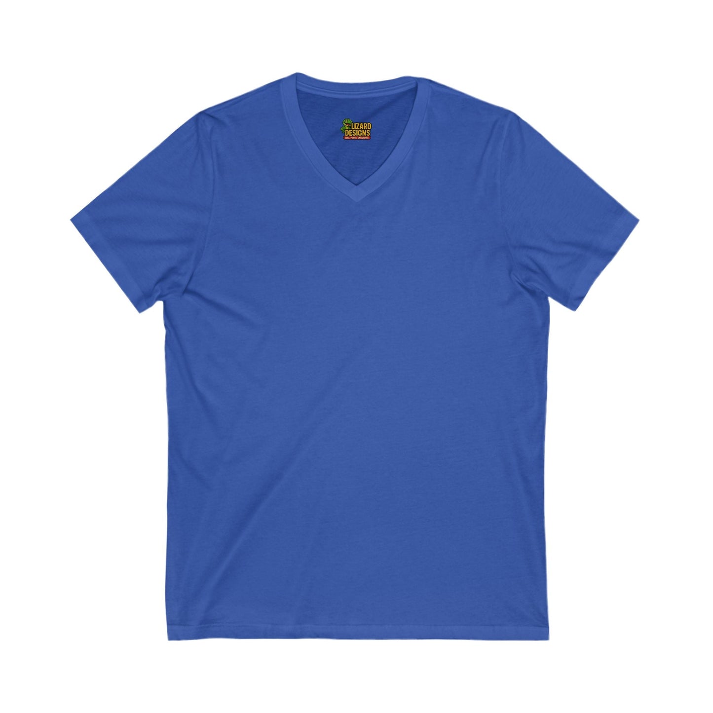 Follow Me to Your New Home V - Neck– Custom QR Code Real Estate Tee – True Royal T-Shirt for Casual Shirt (4 view)
