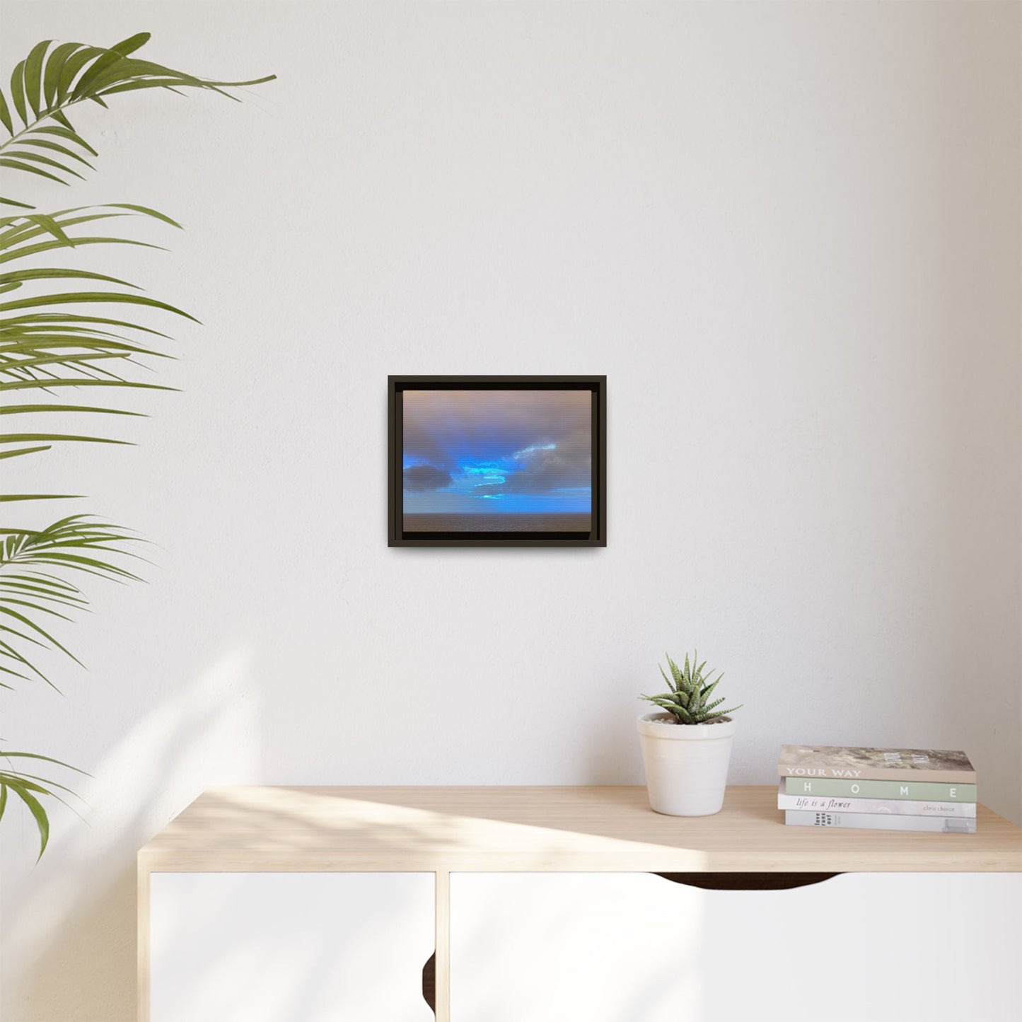 Framed Canvas Wall Art – Ocean Sky Print | Abstract Coastal Photography for Modern & Beach - Inspired Spaces – 12" x 9" (Horizontal) Canvas for Abstract Canvas (9 view)