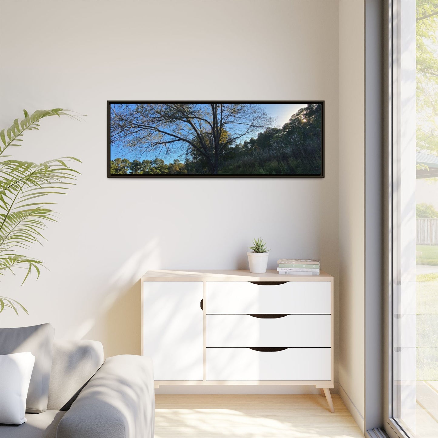 Framed Matte Canvas Art Print, Nature Wall Decor, Living Room Artwork, Gift for Nature Lovers, Home Office Decor, Rustic Vibes – 60" x 40" (Horizontal) Canvas by Printify