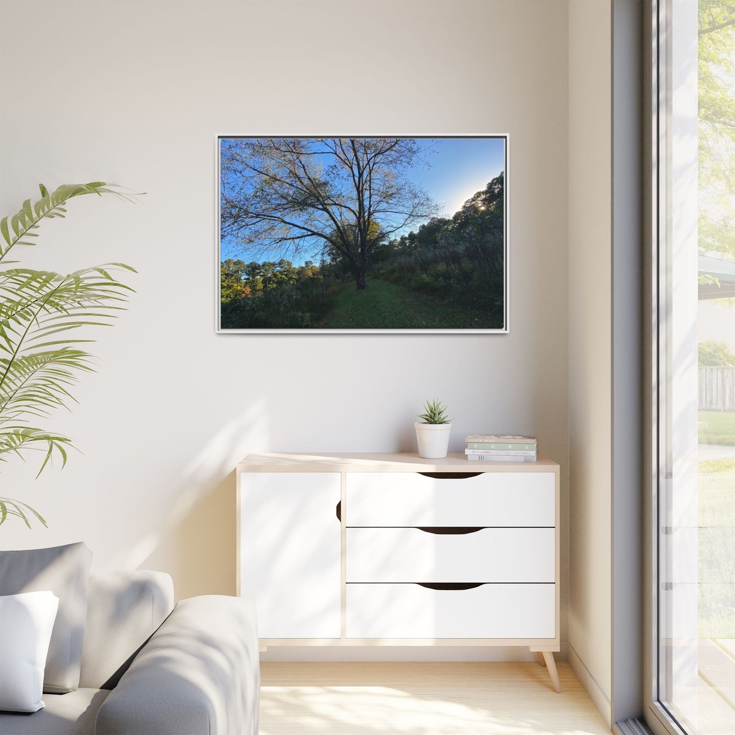 Framed Matte Canvas Art Print, Nature Wall Decor, Living Room Artwork, Gift for Nature Lovers, Home Office Decor, Rustic Vibes – 60" x 40" (Horizontal) Canvas for Art for Living Room (64 view)