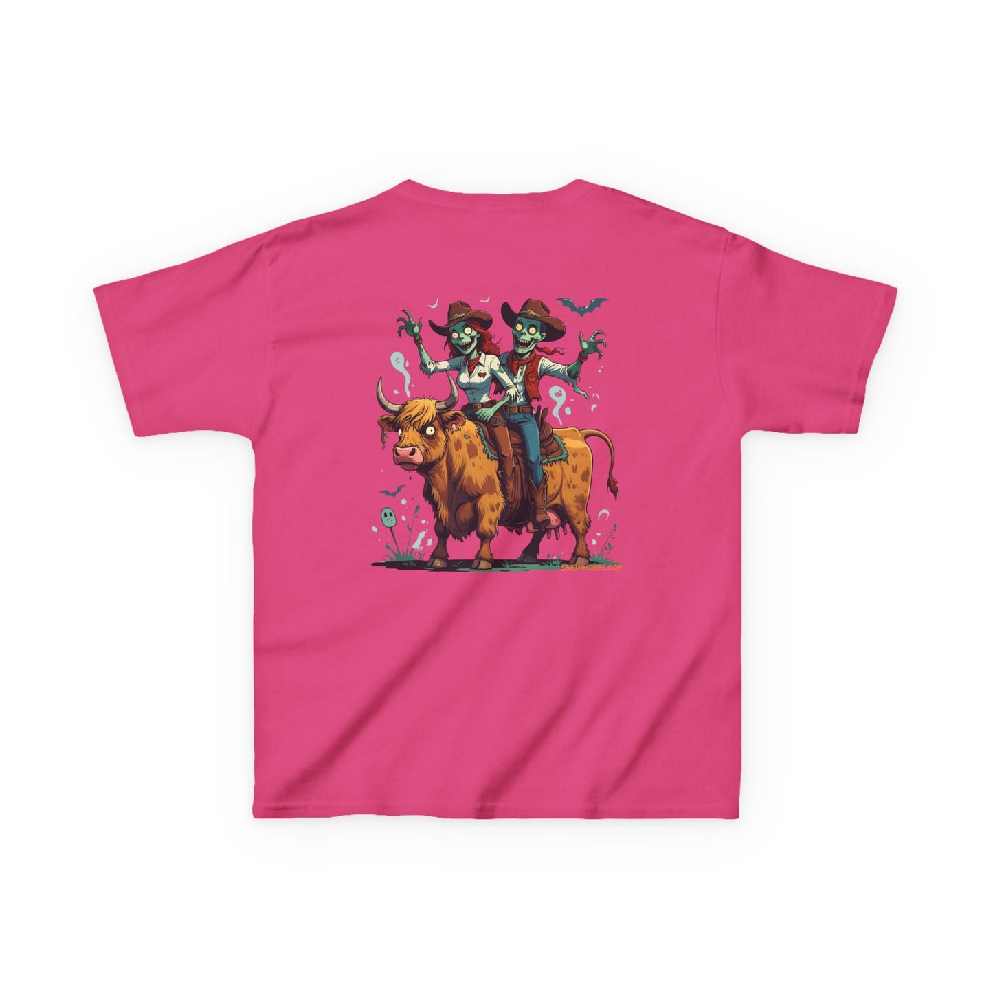 Fun Cowboy Zombie Kids Tee, Kids Halloween T-Shirt, Unique Graphic Tee for Boys and Girls, Cowboy Shirt, Spooky Kids Apparel – Purple Kids clothes for Animal Graphic Tee (29 view)