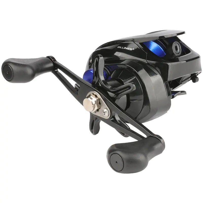 Metal Spinning Fishing Reel – Compact, Lightweight & Durable – AS blue left hand (metal wire Cup) Fishing Gear by SbrTnHomes