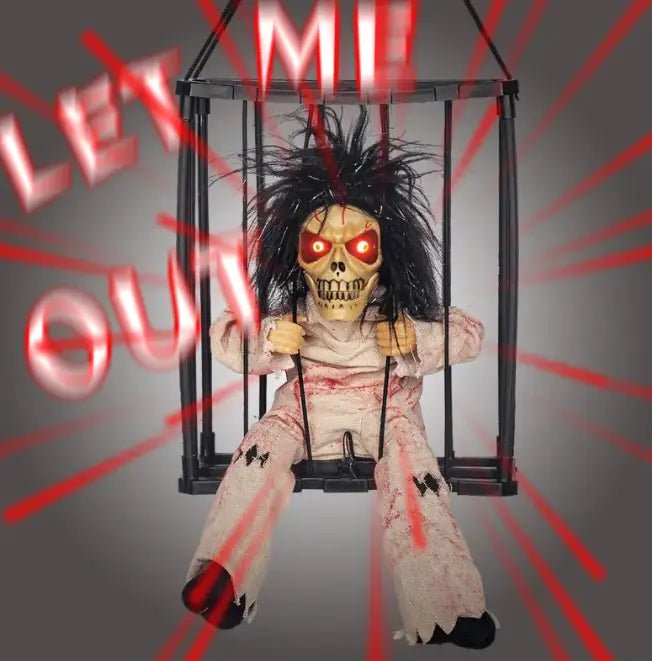 Halloween Glow Cage Ghost – Striped Eye Opening) Accessories for halloween (10 view)