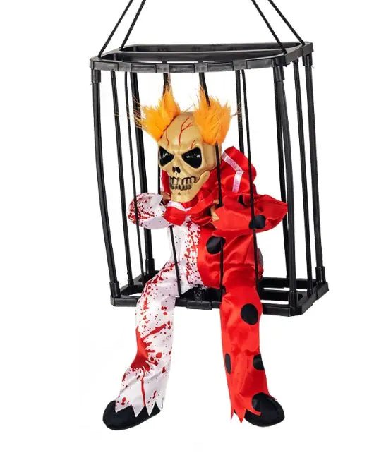 Halloween Glow Cage Ghost – Red Clown Accessories for halloween (16 view)