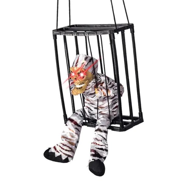 Halloween Glow Cage Ghost – Red Clown Accessories for halloween (17 view)
