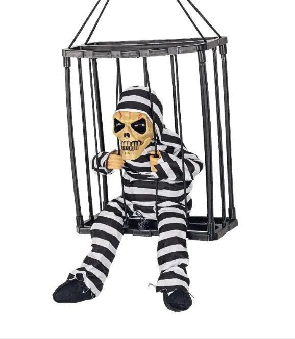 Halloween Glow Cage Ghost – Striped Eye Opening) Accessories for halloween (8 view)