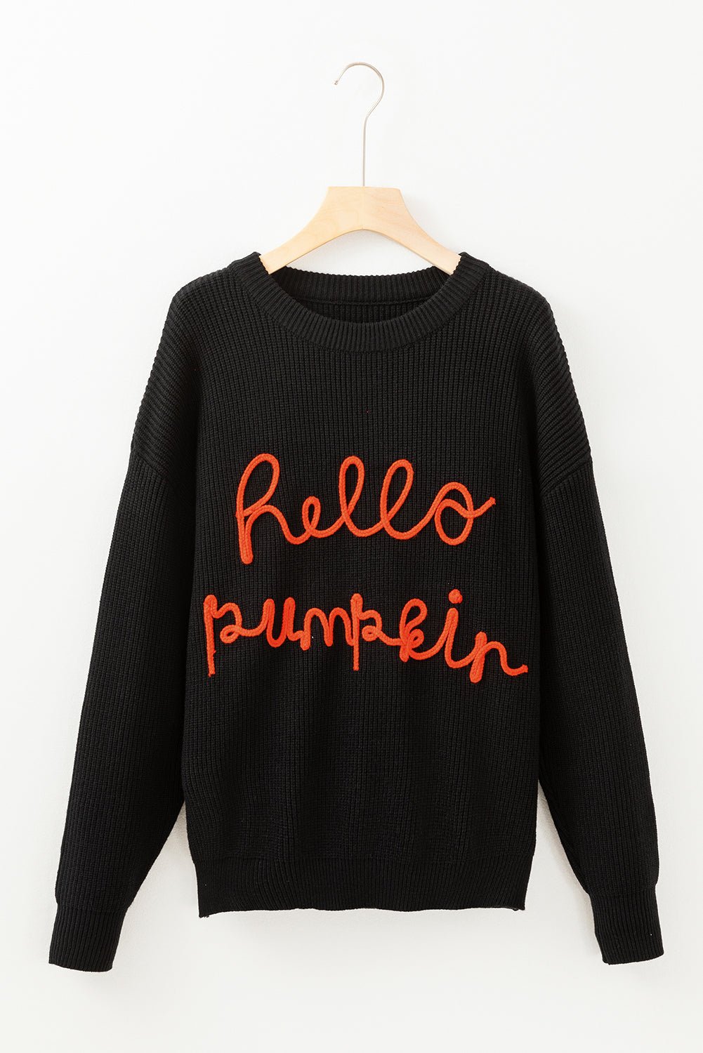 Hello Pumpkin Graphic Sweater – Black Sweaters & Cardigans/Sweaters for Shopify Collective (12 view)