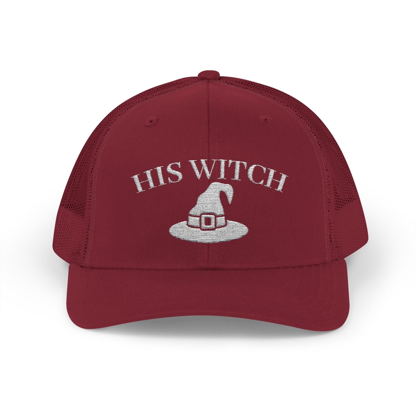 His Witch Halloween Hat – Embroidered Trucker Cap | Couples Matching Outfit – Cranberry Hats for Casual Fashion (43 view)