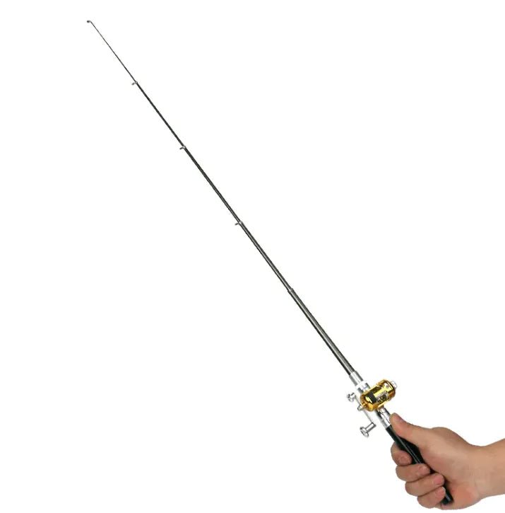 Pen Style Mini Fishing Rod – Compact Aluminum Pocket Rod for – Blue Fishing Gear by SbrTnHomes