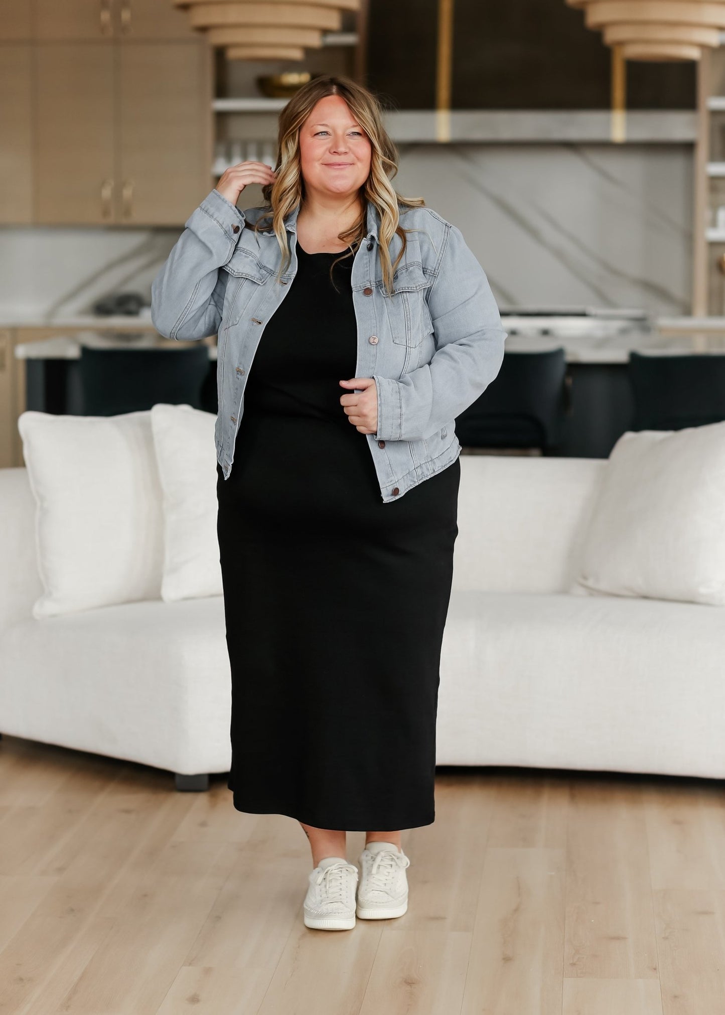 Jane T-Shirt Maxi Dress – Black IC Dresses for glow - up collection (7 view)