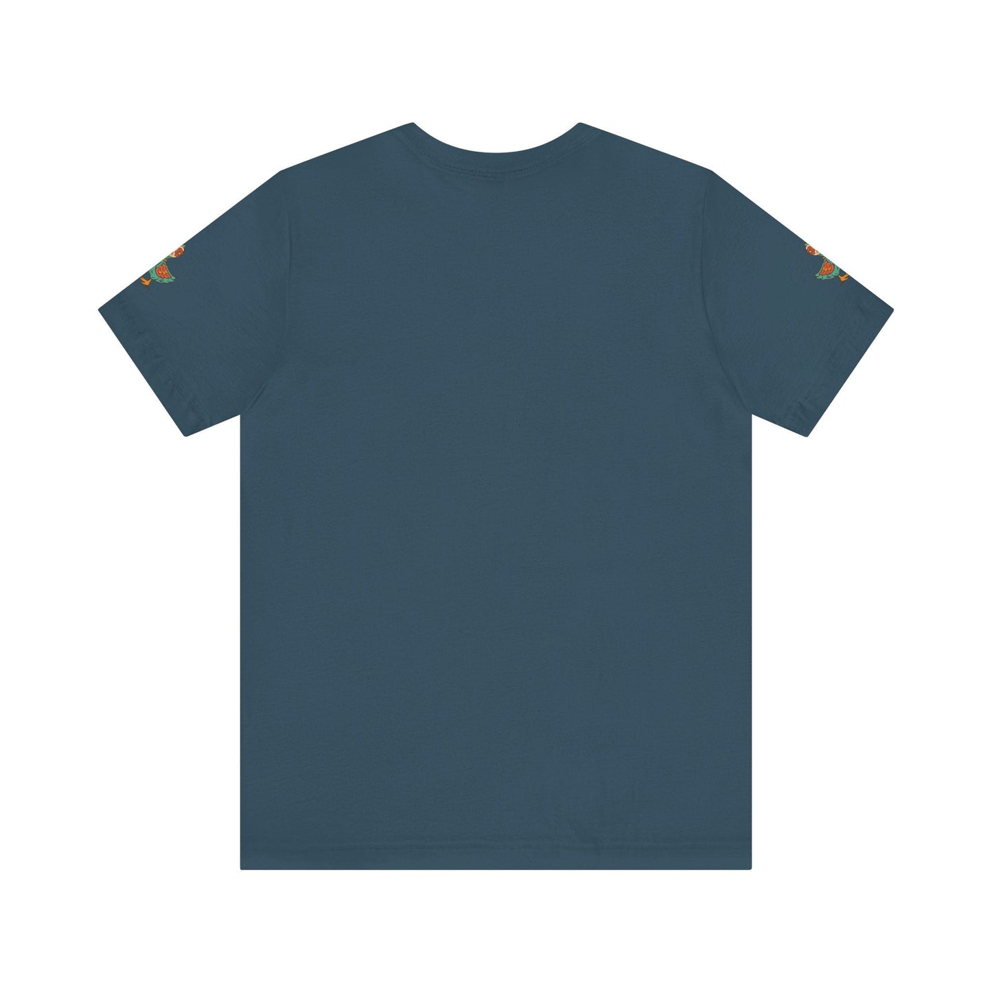 Just Ducking Around – Día de los Muertos Skeleton & Duck Tee | Funny Graphic Shirt – Deep Teal T-Shirt for cartoon graphic tee (14 view)