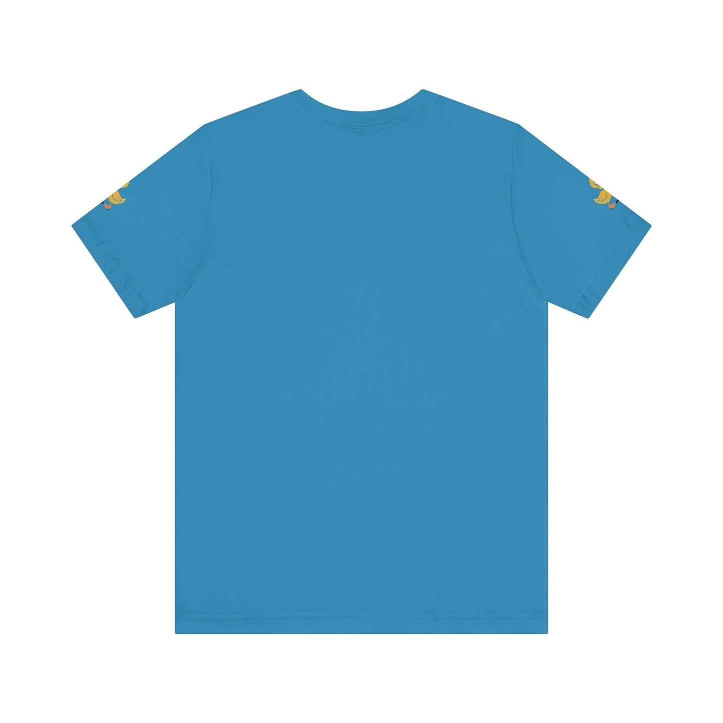 Just Ducking Around – Funny Skeleton Walking Duck Shirt | Bold Humor Tee – Aqua T-Shirt for Best Sellers (9 view)