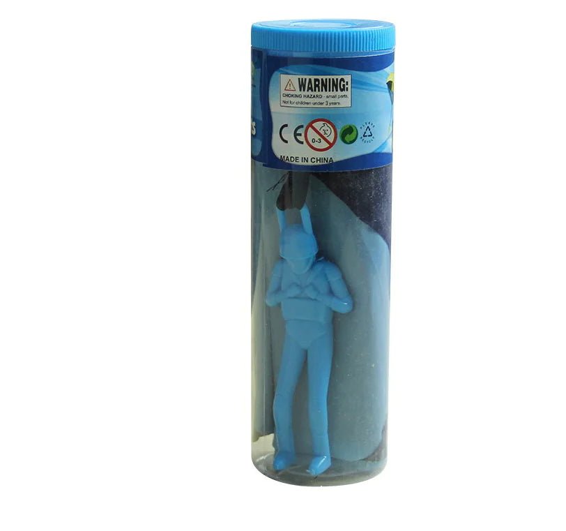 Parachute Toy for Kids – Hand Powered Outdoor Soldier Play | – Blue 2pcs Toys for Active Play (8 view)