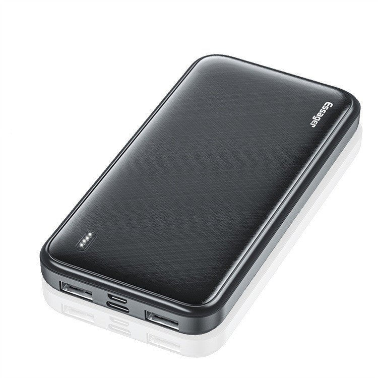 Large Capacity Power Bank – Dual USB Fast Charging | Portable Charger – Black Camping Gear for Dual USB (4 view)