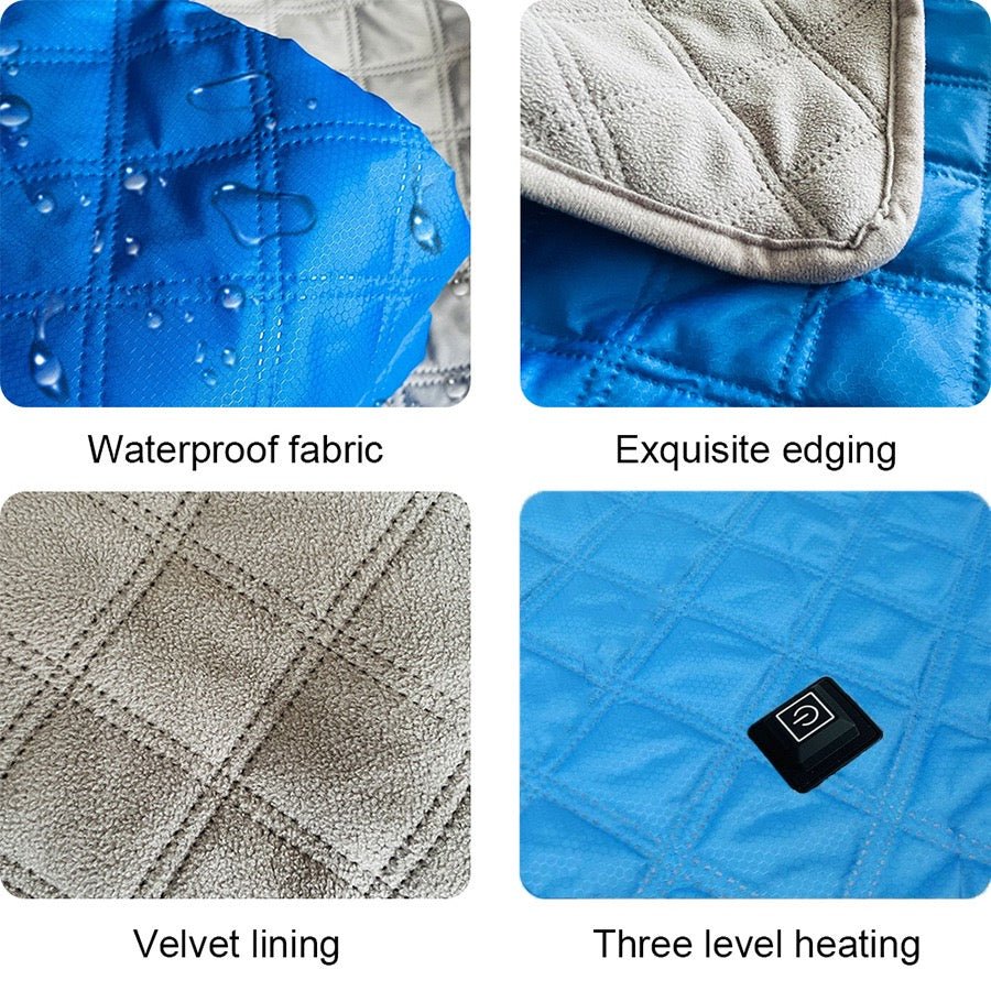 LITEGUEST™ Heated Camping Blanket – Polar Fleece, Waterproof & USB - Powered – Regular Blanket for camping gear (6 view)