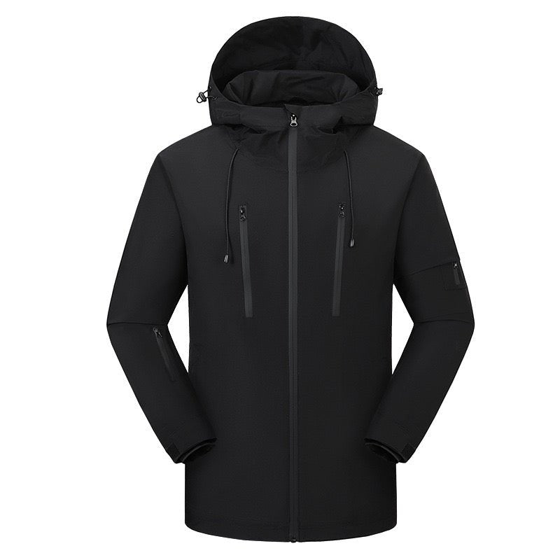 LITEGUEST™ Heated Jacket – 5 - Zone USB - Powered Outdoor Hiking Coat – Black Jacket for Apparel (4 view)