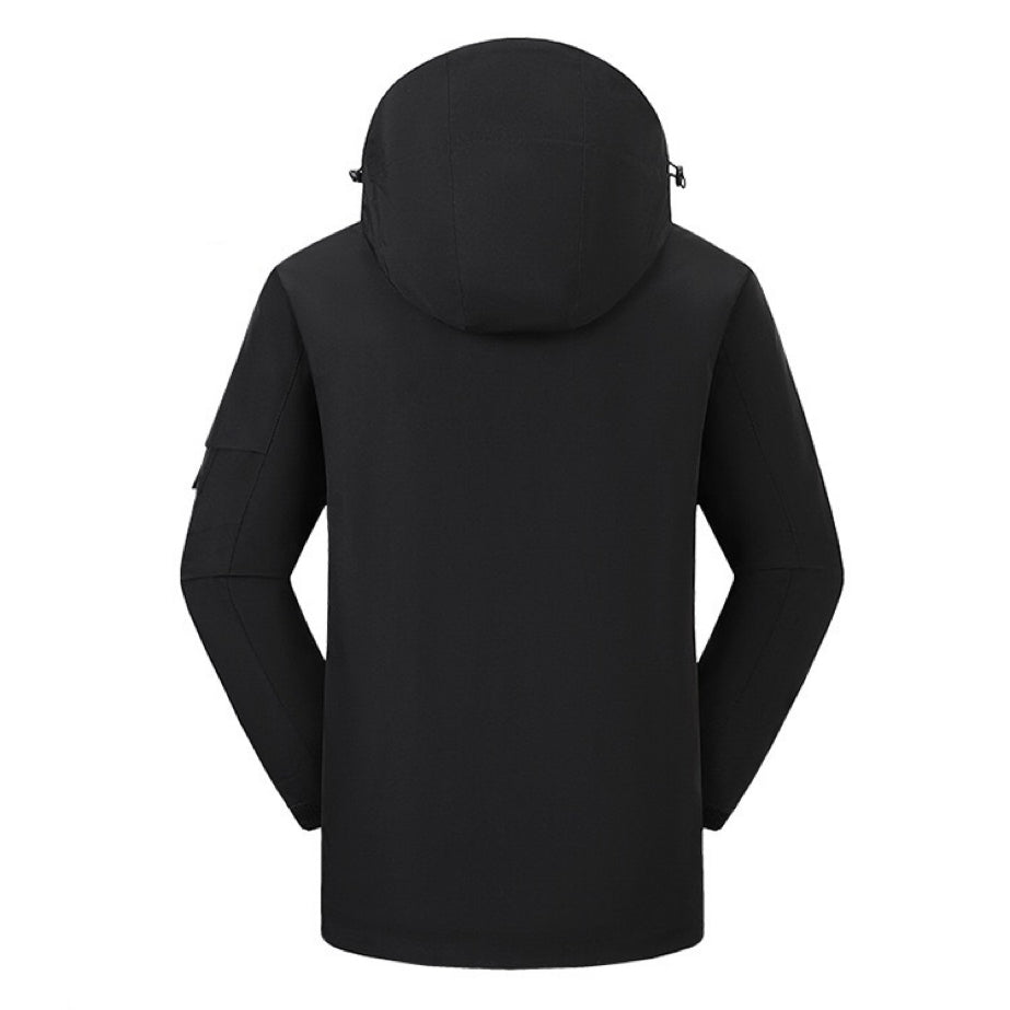 LITEGUEST™ Heated Jacket – 5 - Zone USB - Powered Outdoor Hiking Coat – Black Jacket for Apparel (6 view)