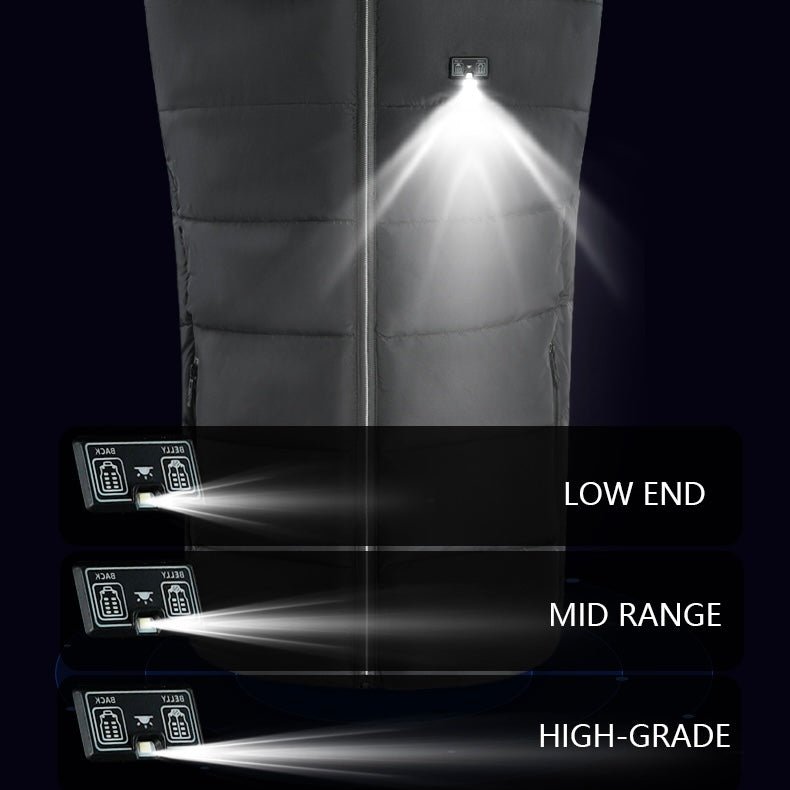 LITEGUEST Heated Vest with LED Light – Winter Outdoor Warming Vest – S Vest for Apparel (5 view)