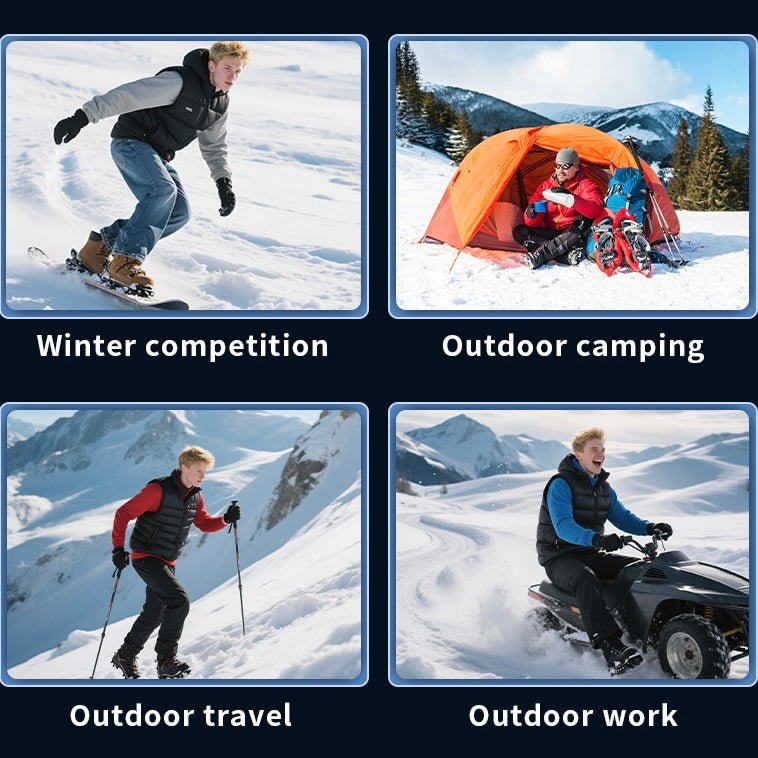 LITEGUEST Heated Vest with LED Light – Winter Outdoor Warming Vest – S Vest for Apparel (6 view)