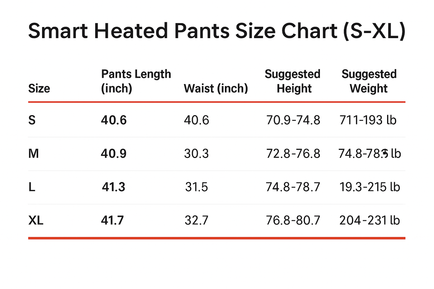 LITEGUEST Smart Heated Pants Fast Heating Windproof Warm for Winter – S Pants for Apparel (12 view)