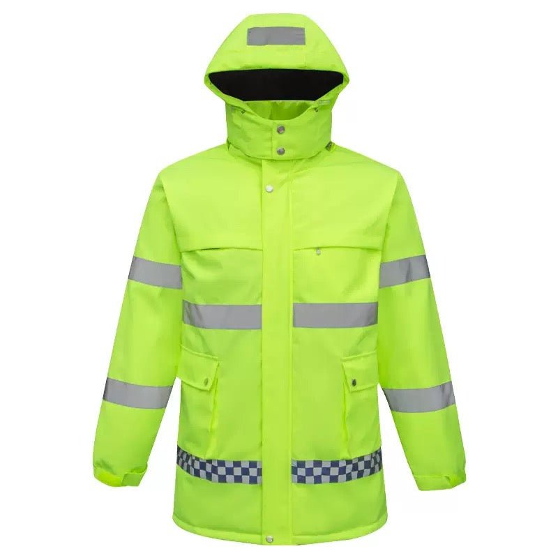 LITEGUEST Smart Heated Reflective Work Jacket for Outdoor Duty – Green Jacket for Apparel (2 view)