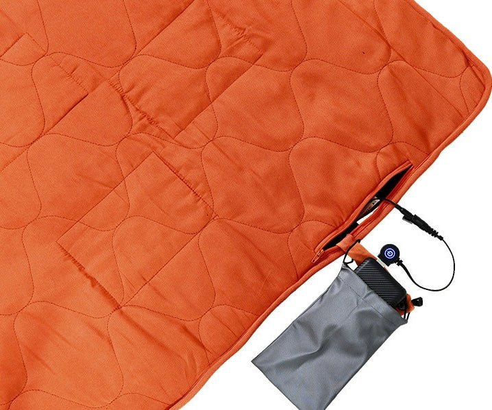 LITEGUEST™ USB Heated Sleeping Pad – Cold - Weather Camping Tent Mat – Orange Mat for camping gear (6 view)