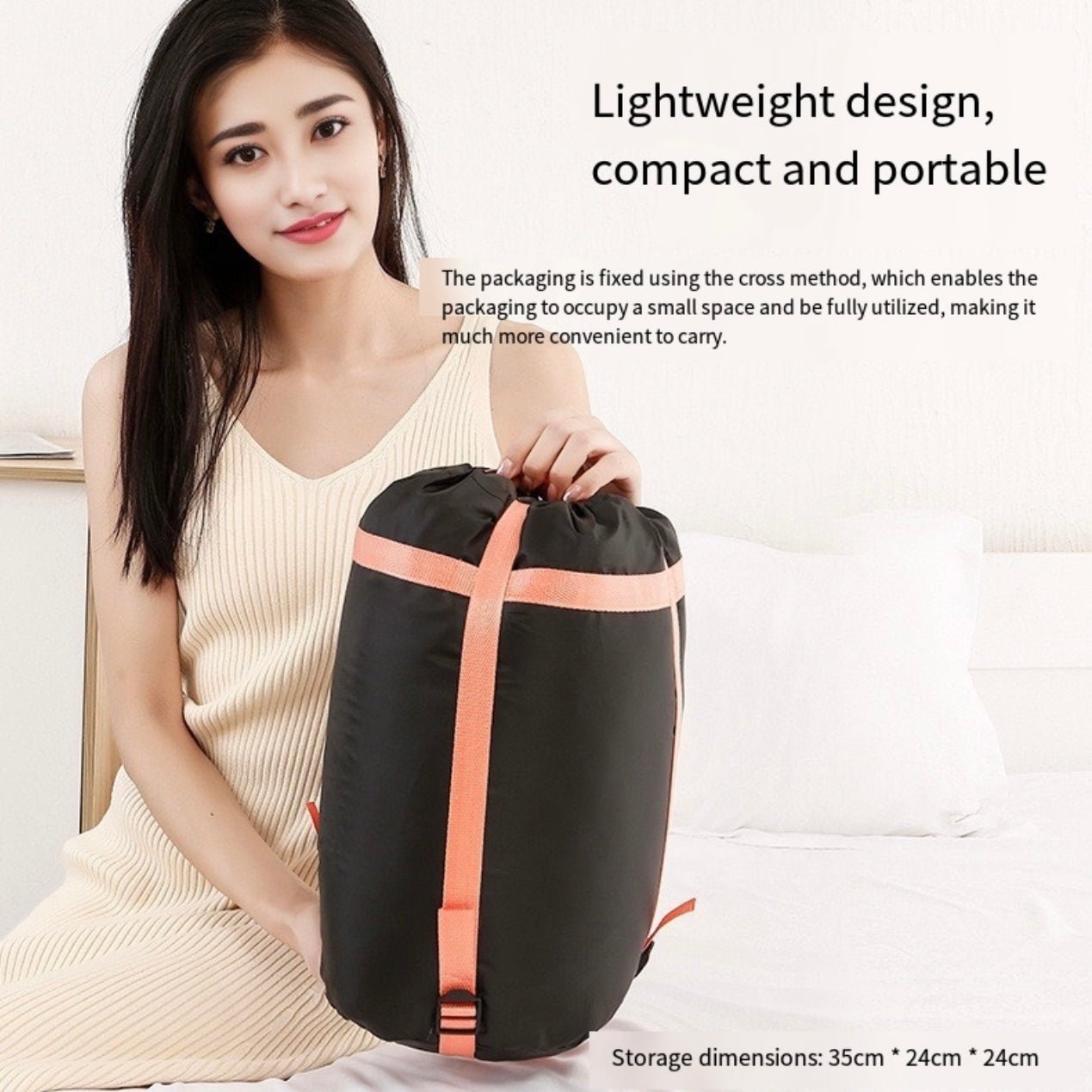 LITEGUEST Winter Heated Single Sleeping Bag 5V Electric Camping Gear – Black Sleeping Bag for camping gear (8 view)