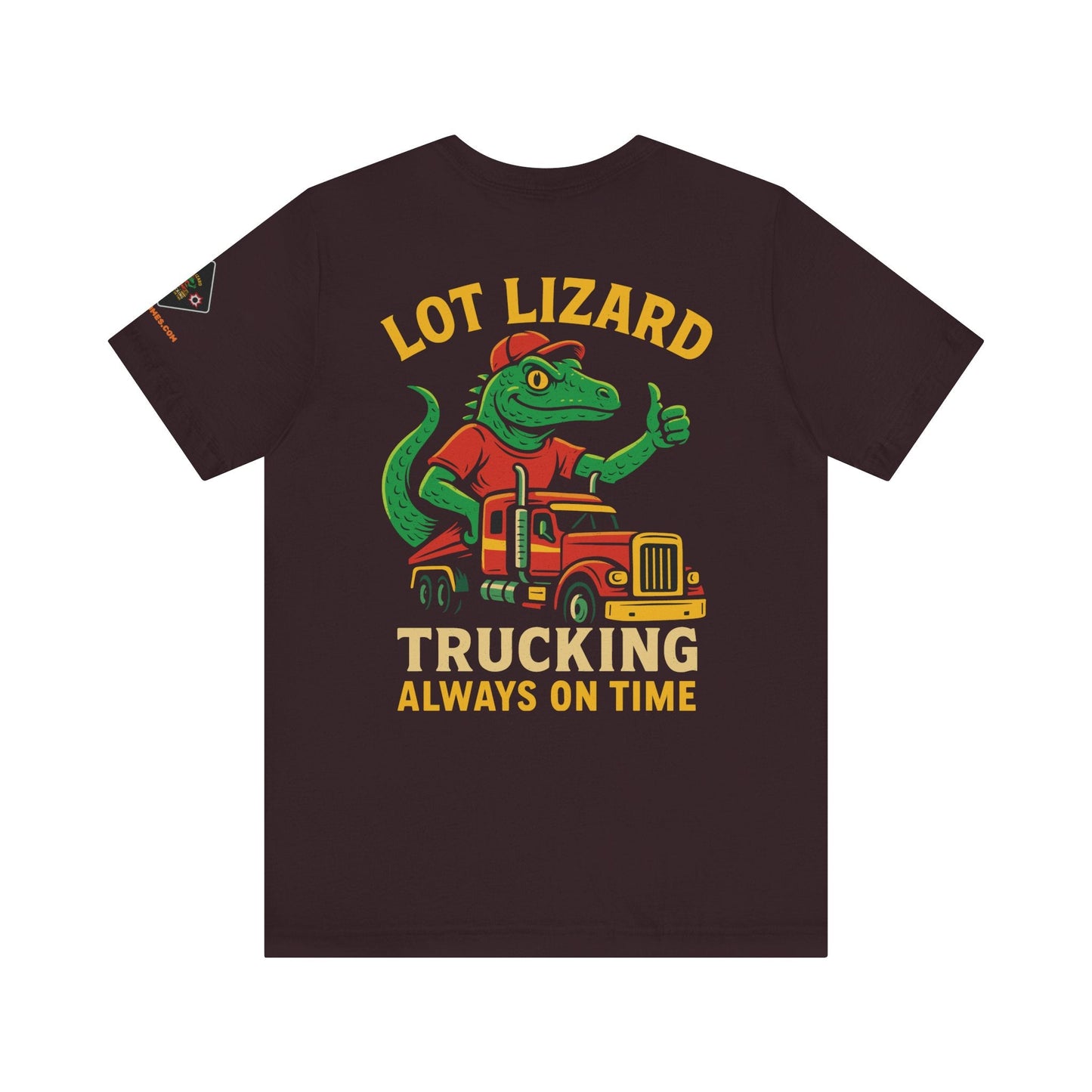 Lizard Trucking Tee – Always On Time | Funny Trucker Shirt – Cardinal T-Shirt for Casual Everyday Wear (51 view)