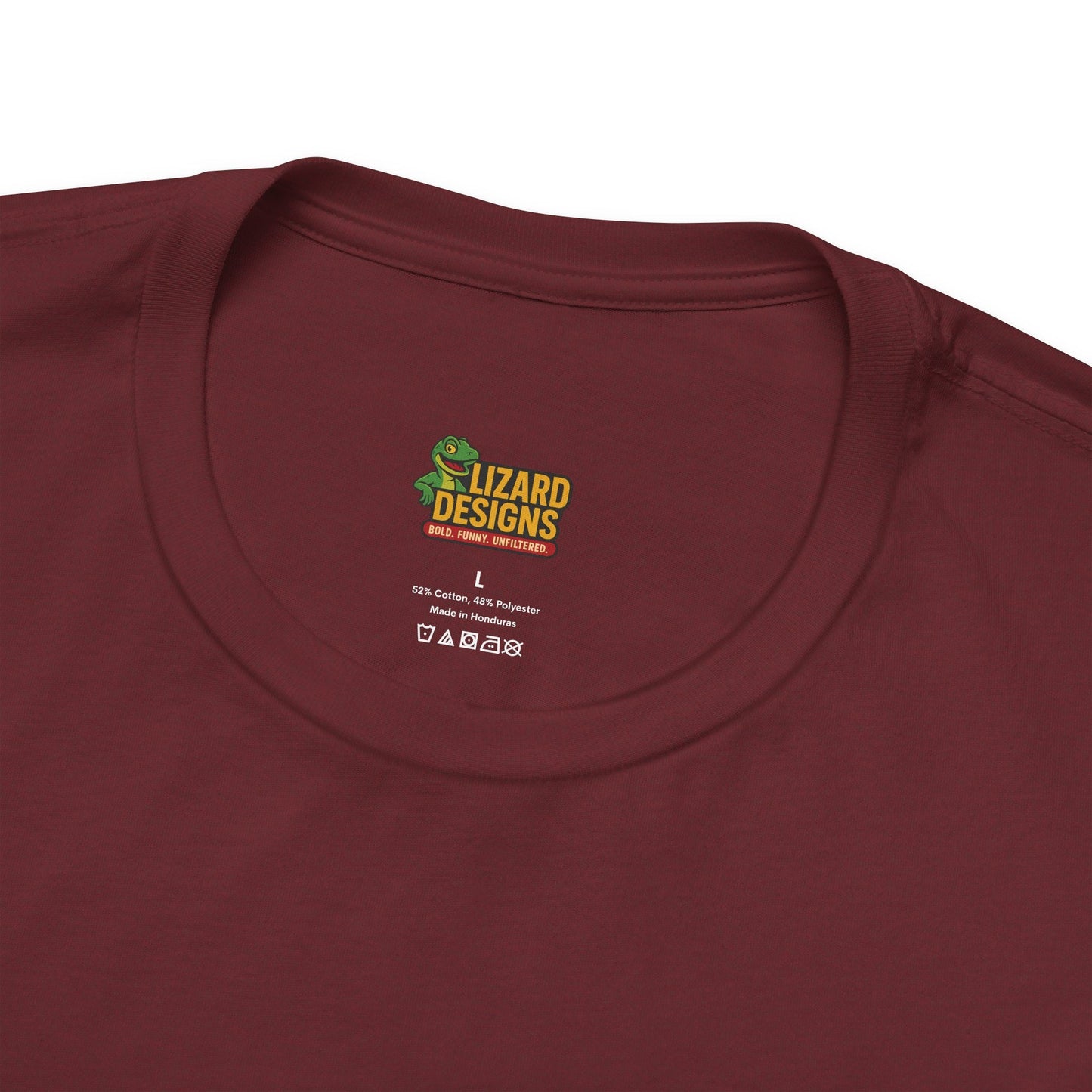 Lizard Trucking Tee – Always On Time | Funny Trucker Shirt – Oxblood Black T-Shirt by Printify