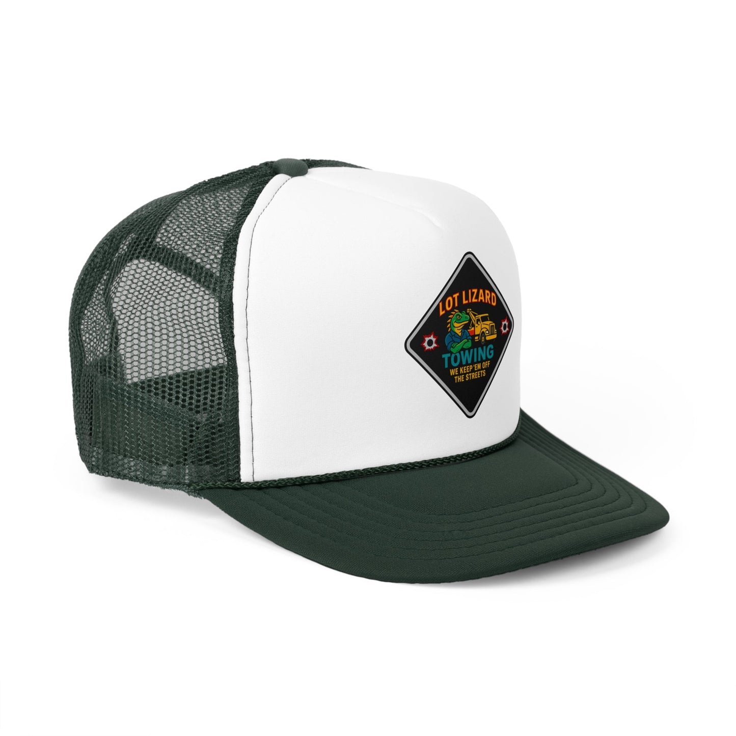 Lot Lizard Towing Hat – We Keep'em off the streets | Funny Road Sign Cap for Truckers – Royal Hats for casual trucker (21 view)