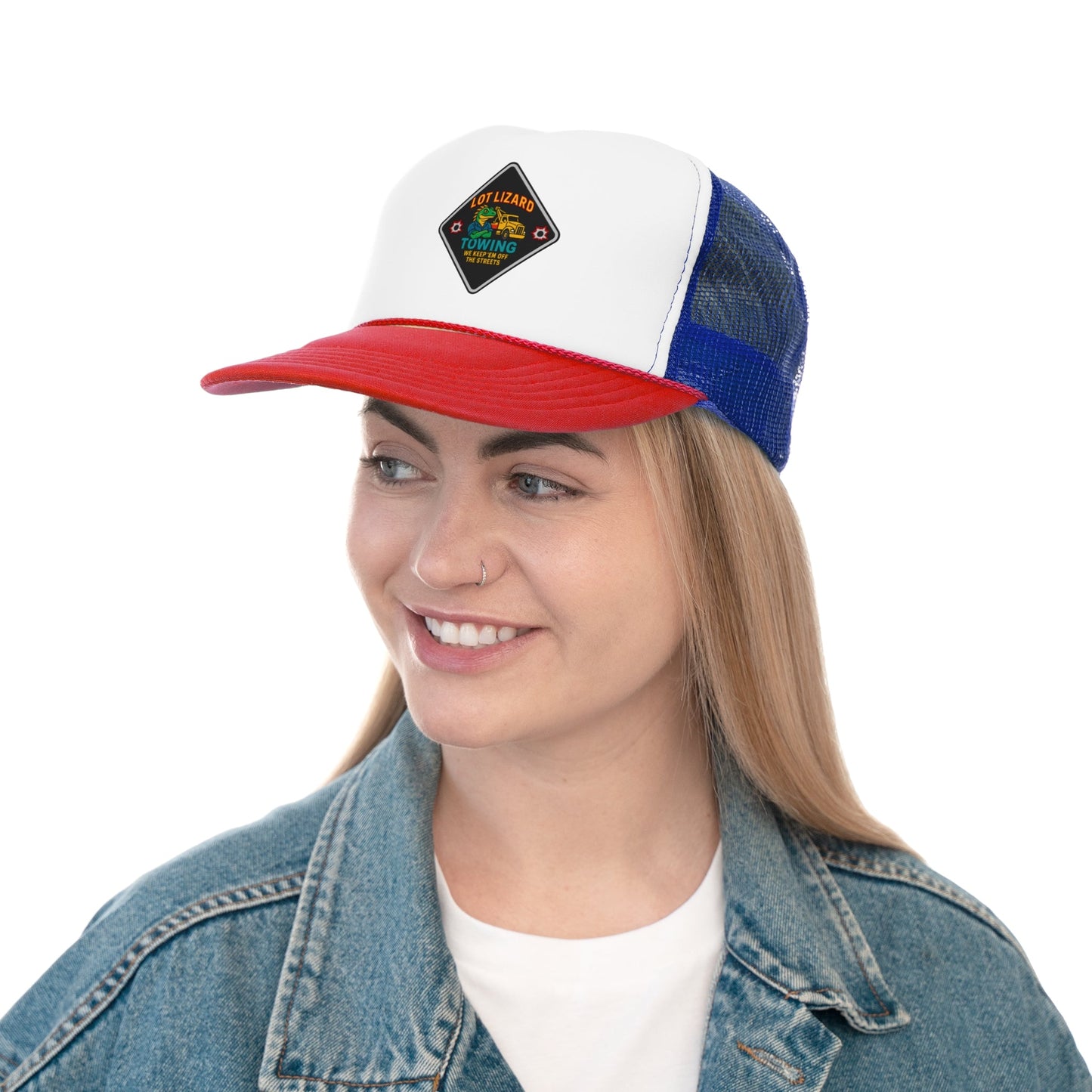 Lot Lizard Towing Hat – We Keep'em off the streets | Funny Road Sign Cap for Truckers – Royal Hats for casual trucker (20 view)