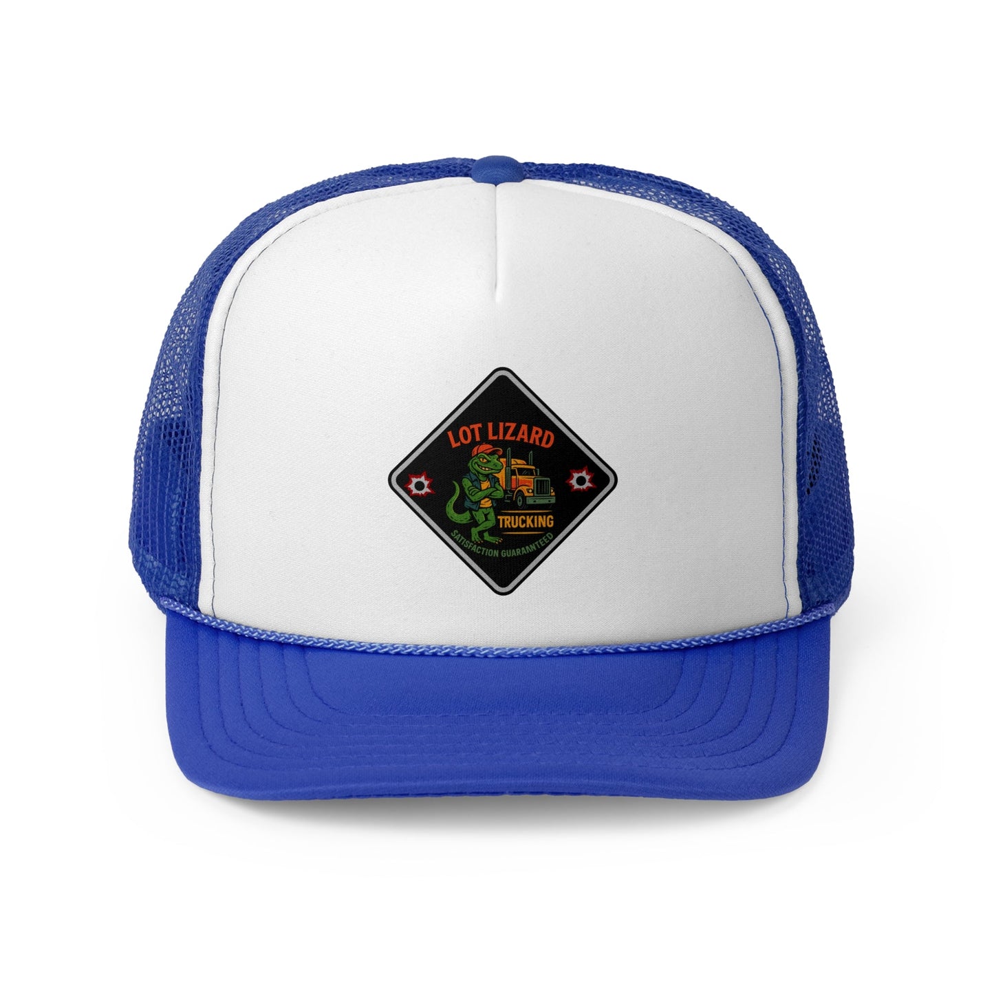 Lot Lizard Trucking Trucker Hat - Satisfaction Guaranteed | Funny Road Sign Cap for Truckers – Royal Hats for casual trucker (26 view)