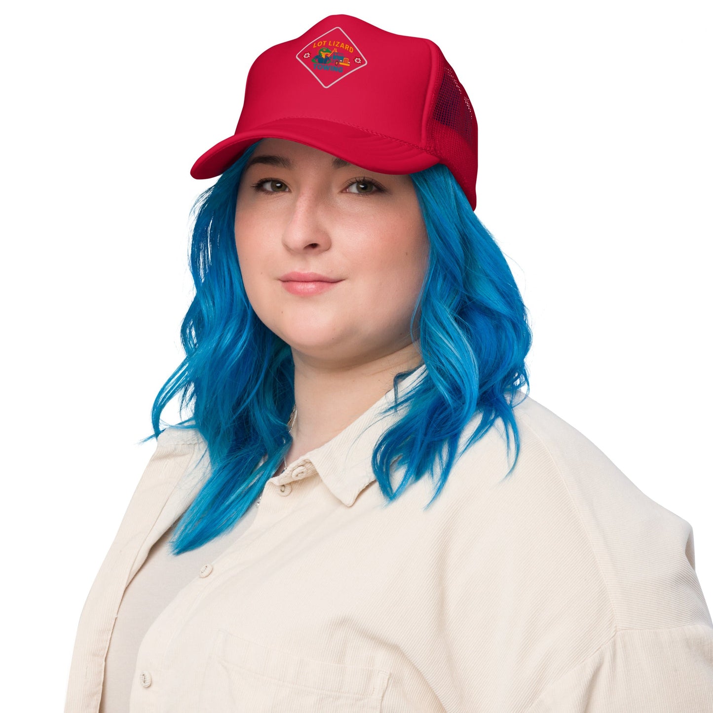 Lot Lizard Trucking Trucker Hat – Towing | Dark Hauler Edition – Red Hats by SbrTnHomes