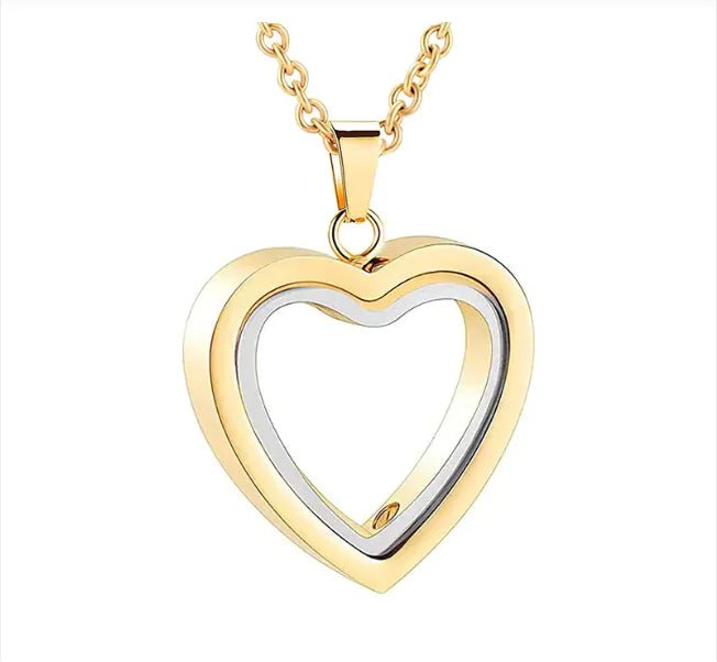 Peach - Heart - Multi - Color - Memorial - Locket | Shop Sbrtn Homes – Black Jewelry for cherished (6 view)