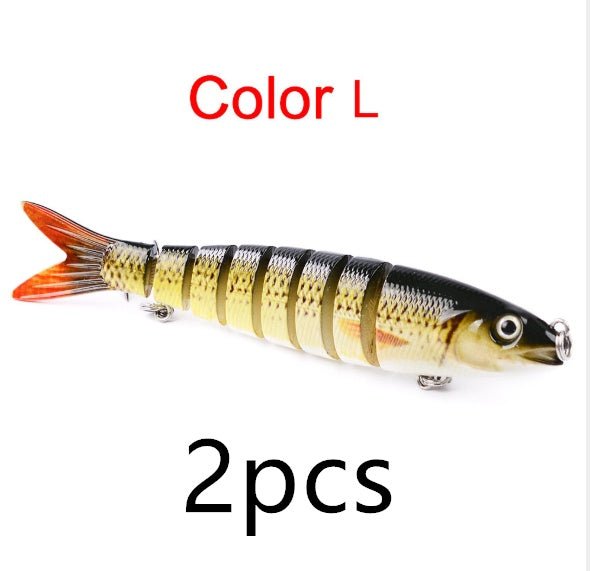 Pike Multi - Jointed Swimbait – 5.23", 67oz | Fishing Lures – 2PCS L Fishing Gear for 13.3cm (4 view)