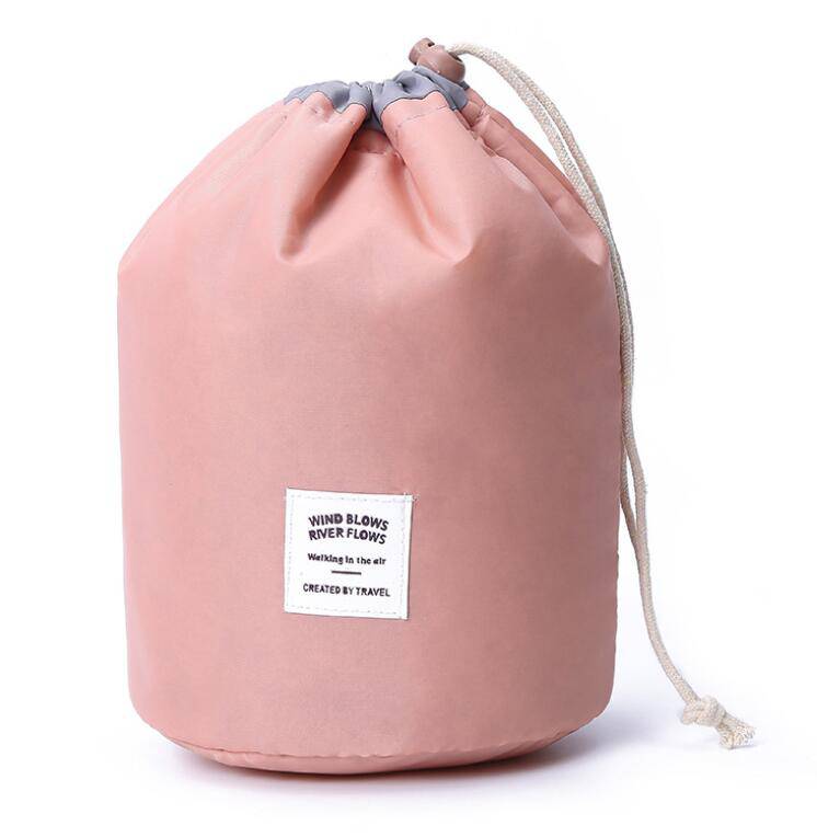 Portable Cosmetic Bags – Solid Pink Bags for glow - up collection (4 view)