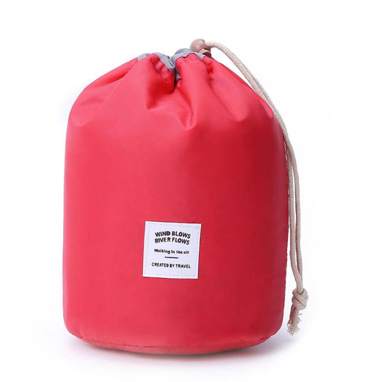 Portable Cosmetic Bags – Solid Red Bags for glow - up collection (5 view)