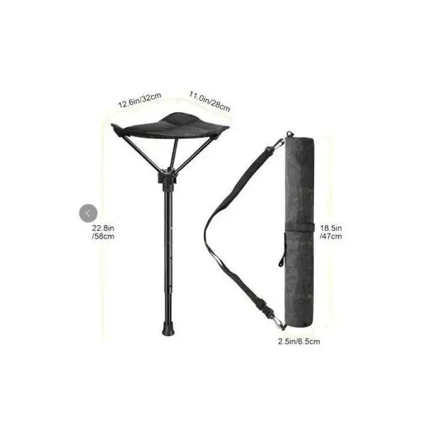 Portable Tripod Stool β Lightweight Folding Fishing & Camping Chair | 330lb Capacity Travel Seat with Carry Bag β Fishing Gear by SbrTnHomes