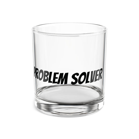Problem Solver Rocks Glass (10oz) – Gift for Fixers & Whiskey Fans | Barware – 10oz Barware for barware (2 view)