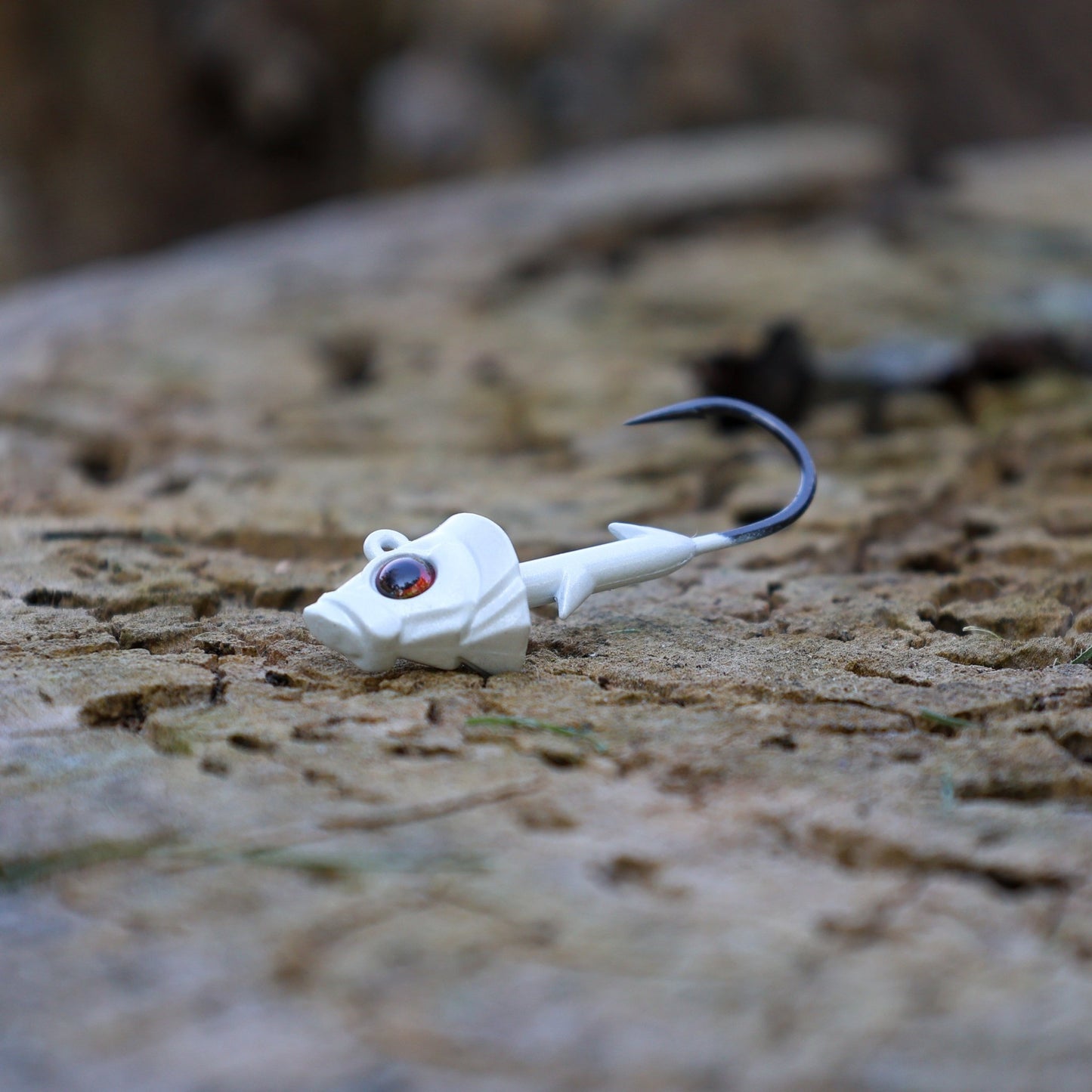 Reaction Tackle 97% Pure Tungsten Swimbait Jig with Realistic Fish Head - 5 - PACK - New – 1/4 oz (3/0 Hook) for fishing (6 view)