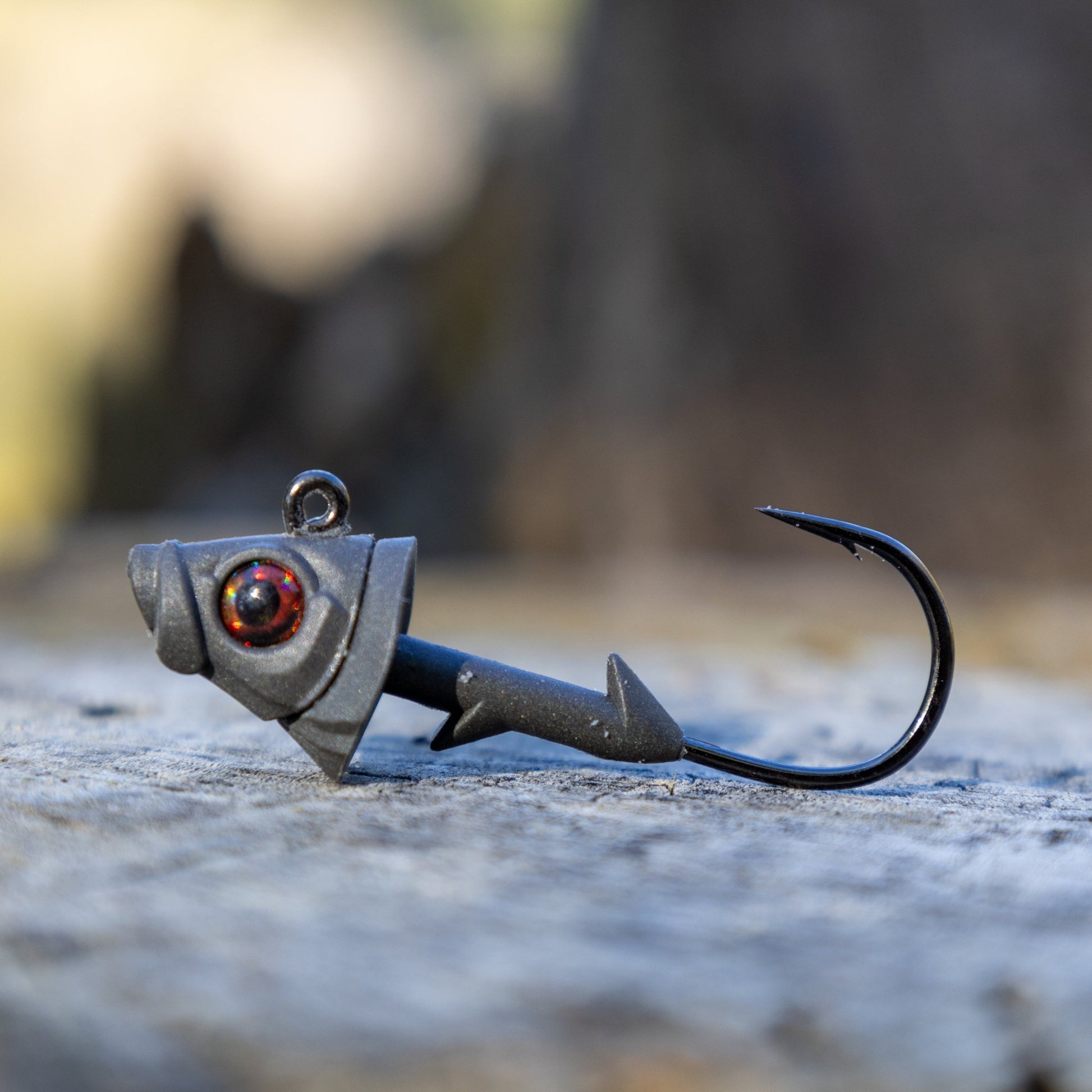 Reaction Tackle 97% Pure Tungsten Swimbait Jig with Realistic Fish Head - 5 - PACK - New – 1/4 oz (3/0 Hook) for fishing (2 view)