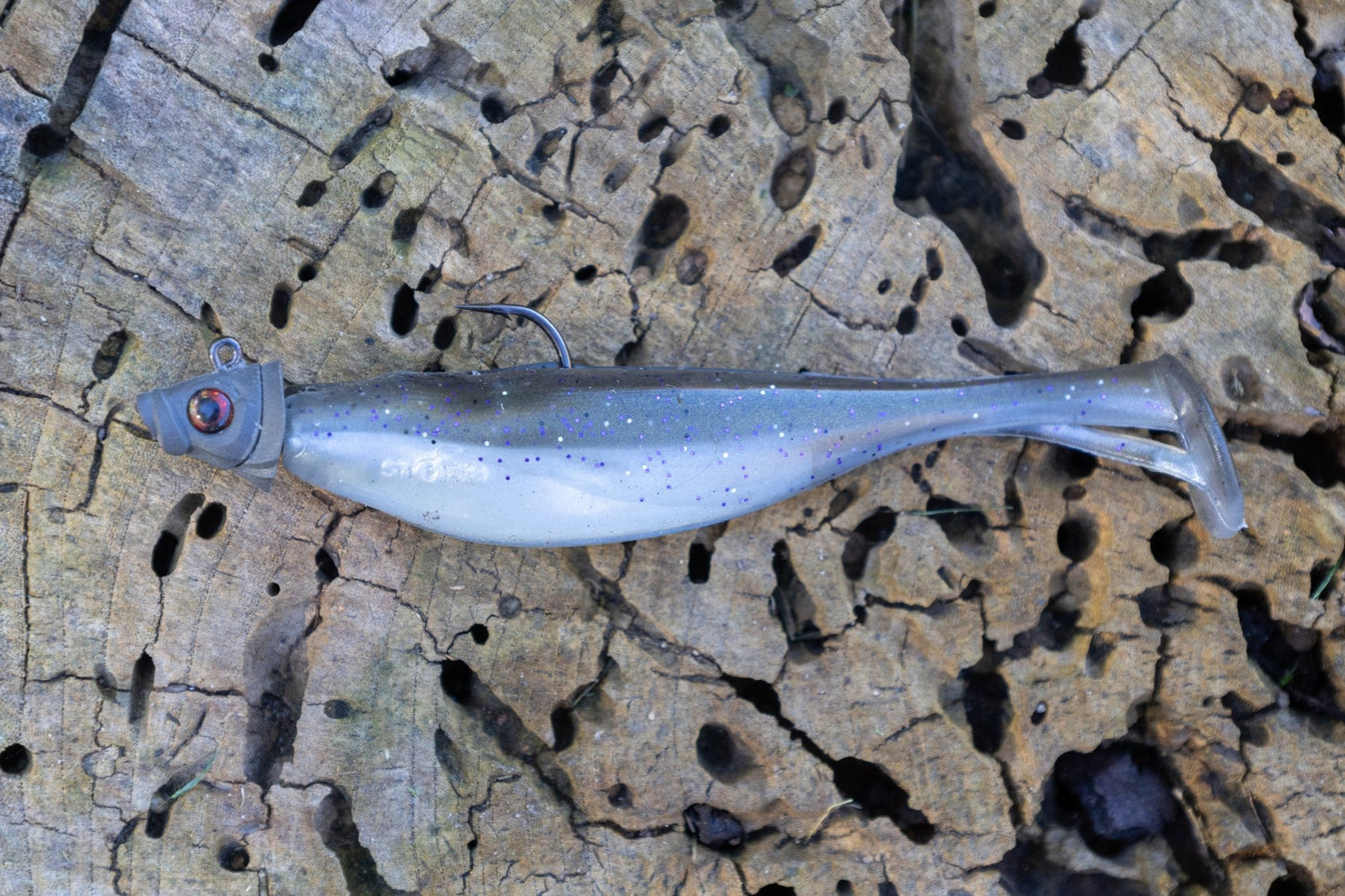 Reaction Tackle 97% Pure Tungsten Swimbait Jig with Realistic Fish Head - 5 - PACK - New – 1/4 oz (3/0 Hook) for fishing (10 view)